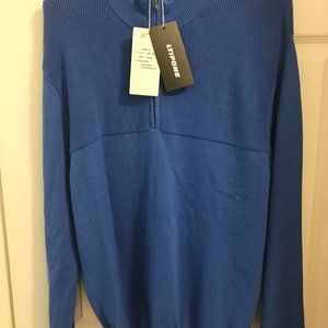 LTIFONE mens's front zip sweater